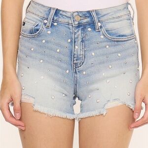 NWT KanCan High Rise Pearl Embellished 3.5in Short